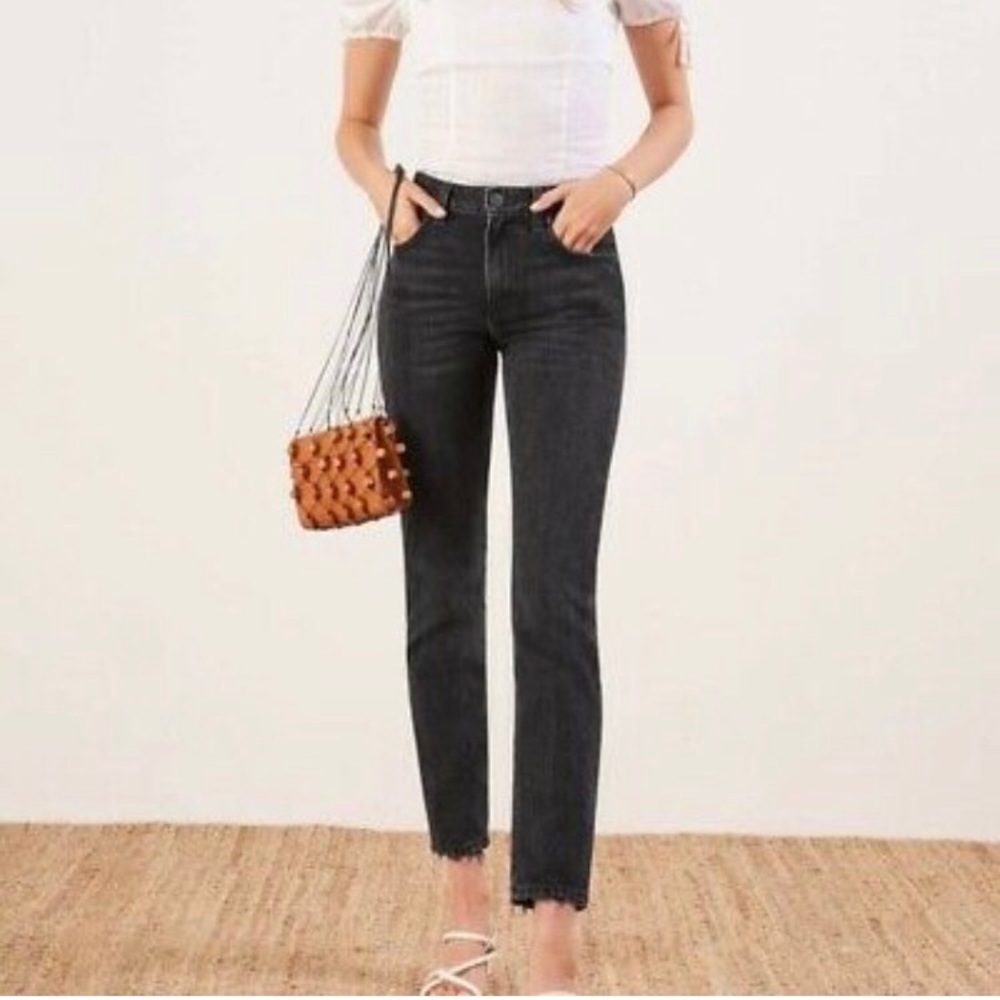 Reformation Julia Crop High Rise Cigarette Jean